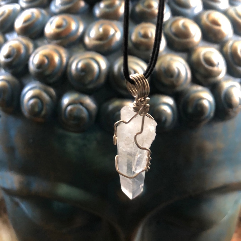 Sterling silver wire wrapped Mt Ida Quartz